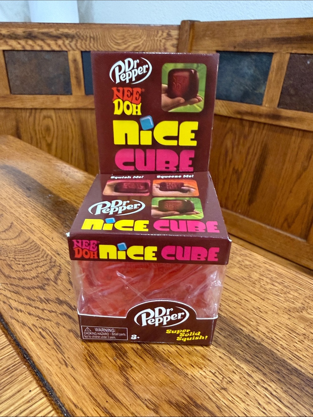 Dr Pepper Nee Doh Nice Cube - Red Squishy Rare & Highly Collectible